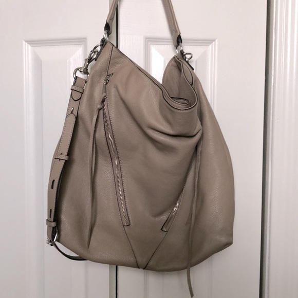 Rebecca Minkoff Handbags - Rebecca Minkoff Large Moto Hobo Bag  Beige/Taupe